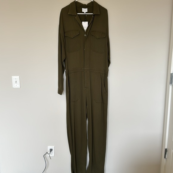 NWT Sundays Brisa Jumpsuit in Olive - L - Picture 2 of 6